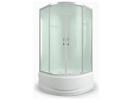 Душевая кабина Erlit ER 3510TP-C3-RUS 100x100 с высоким поддоном, матовым стеклом - фото 6