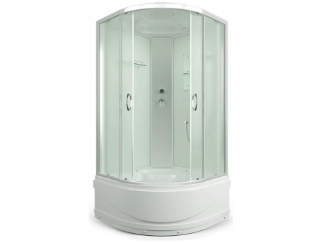 Душевая кабина Erlit ER 3510TP-C3-RUS 100x100 с высоким поддоном, матовым стеклом