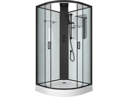 Душевая кабина Grossman GR-250 100x100 с низким поддоном, прозрачным стеклом