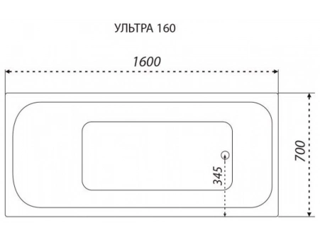 Акриловая ванна Triton Ультра 160х70 (на ножках) Щ0000017117 - фото 12