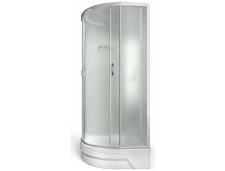 Душевая кабина Erlit ER 351026-C3-RUS 100x100 со средним поддоном, матовым стеклом - фото 4