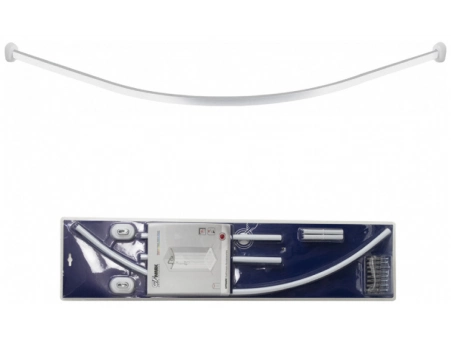 Карниз для ванной GFmark 100014 160 см дуга, белый