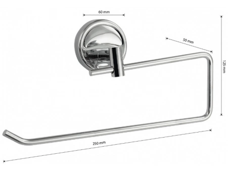 Держатель для бумажных полотенец Санакс 1211 хромированный - фото 4