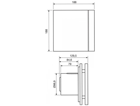 Вытяжной вентилятор Soler&Palau Silent-100 CZ Grey Design-4C 03-0103-137 - фото 7
