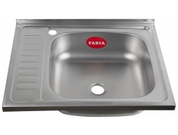 Мойка накладная Fabia м00008 60x50 правая (без сифона)