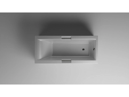 Акриловая ванна Eterno Sindi 150x75 с хромированными ручками (на каркасе, с экраном) - фото 8