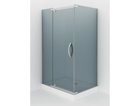Душевой уголок Alex Baitler AB244-120 120x90 хромированный профиль, тонированное стекло - фото 4
