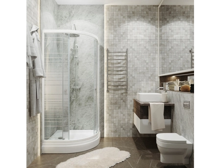 Душевой уголок Triton Стандарт Полосы А 90x90 с низким поддоном Щ0000025434 - фото 3