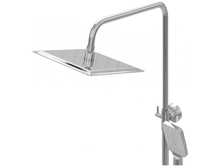 Душевая стойка со смесителем Grossman Cosmo хромированная 500.K35.02.100 - фото 8