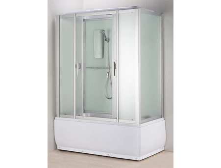 Душевая кабина Дана 8005W 150x83 с высоким поддоном, матовым стеклом