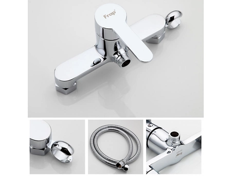 Гигиенический душ со смесителем Frap F2041 H41 хромированный - фото 3