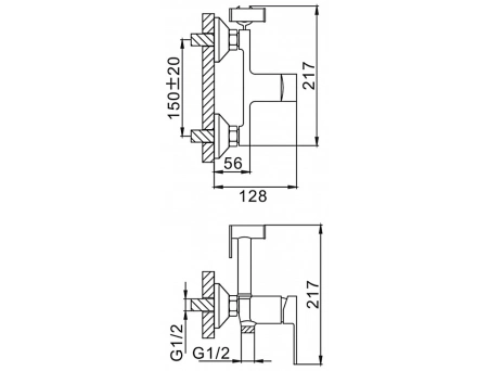 Гигиенический душ со смесителем Frap F2041-8 H41 белый/хром - фото 12