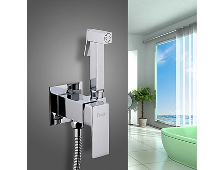 Встраиваемый смеситель с гигиеническим душем Frap F7506 хромированный - фото 3