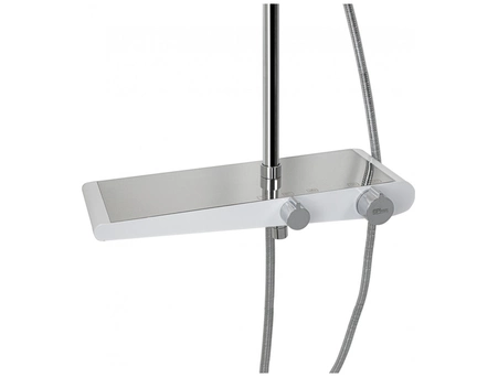 Душевая стойка со смесителем GFmark 3073 белый/хром - фото 2