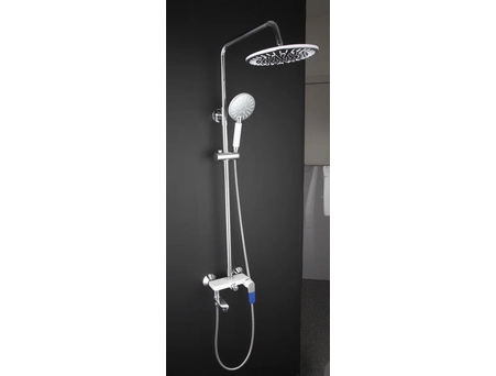 Душевая стойка со смесителем Frap H34 F2434 белый/хром - фото 2