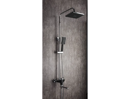 Душевая стойка со смесителем Frap H57 F2457 черный/хром - фото 2