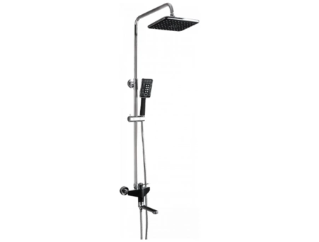 Душевая стойка со смесителем Frap H57 F2457 черный/хром
