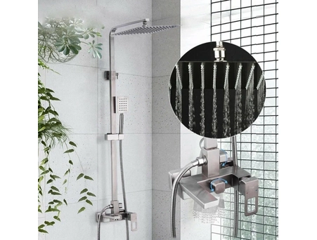 Душевая стойка со смесителем Frap F24804 из нержавеющей стали - фото 2