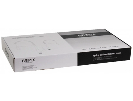 Смеситель для кухни Brimix 8251 вытяжной, из нержавеющей стали - фото 4