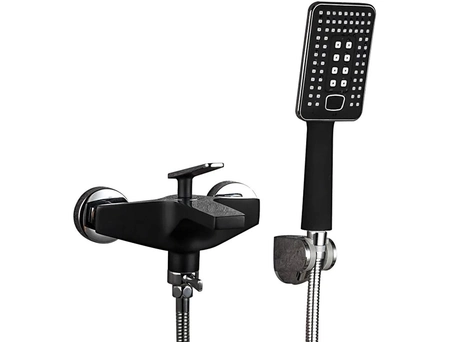 Смеситель для ванны Frap H57 F3257 черный матовый/хром