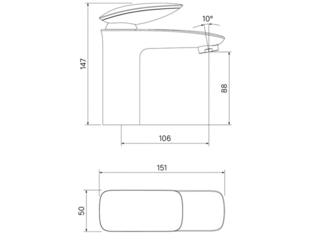 Смеситель для раковины Iddis Stone STOSB00i01 - фото 14