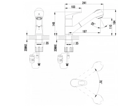 Смеситель для кухни Lemark Omega LM3150C - фото 2