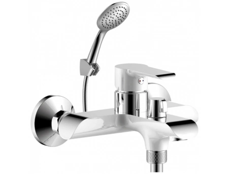 Смеситель для ванны Rossinka Silvermix W35-31 белый/хром