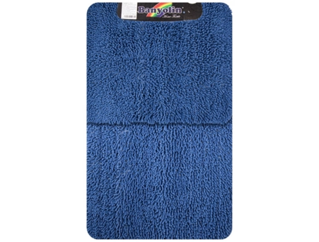 Коврик для ванной Санакс Moss 105 двойной 60x100 и 50x60 синий