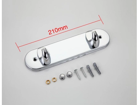 Вешалка Frap F1505-2 на 2 крючка, хромированная - фото 6