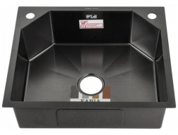 Мойка кухонная Fabia Profi 60503LRG 60x50 графит (корзина раздвижная, сифон, коврик)