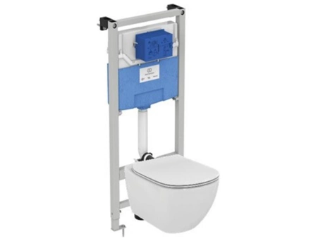 Набор 3 в 1 Ideal Standard с подвесным унитазом Tesi AquaBlade® T007901 и инсталляцией Prosys
