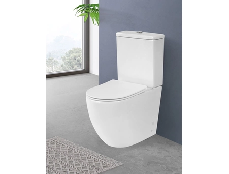 Унитаз-компакт BelBagno Amanda безободковый BB051CPR+BB051T+BB051SC - фото 10