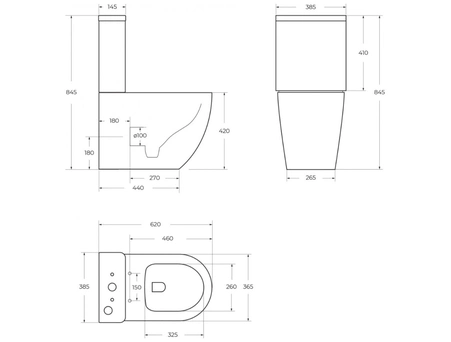 Унитаз-компакт BelBagno Amanda безободковый BB051CPR+BB051T+BB051SC - фото 11