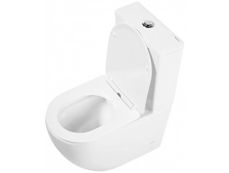Унитаз-компакт BelBagno Amanda безободковый BB051CPR+BB051T+BB051SC - фото 4
