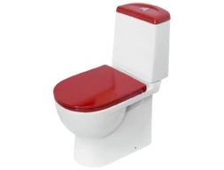 Унитаз-компакт Sanita Luxe Best Color Red микролифт, быстросъемное