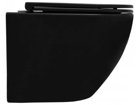 Унитаз подвесной Azario Grado AZ-0046N-MB черный матовый, безободковый - фото 6
