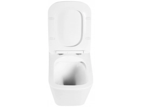 Унитаз подвесной BelBagno Due безободковый BB3103CHR/SC, с сиденьем - фото 5