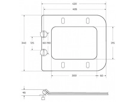 Унитаз подвесной BelBagno Due безободковый BB3103CHR/SC, с сиденьем - фото 9