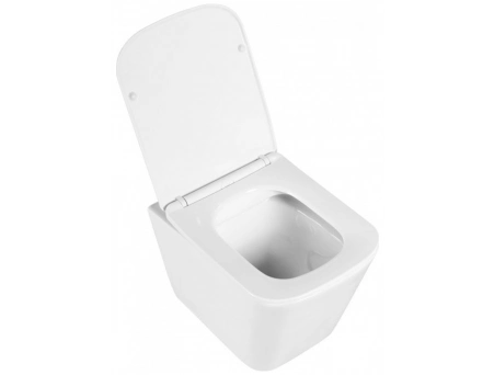 Унитаз подвесной BelBagno Due безободковый BB3103CHR/SC, с сиденьем - фото 3
