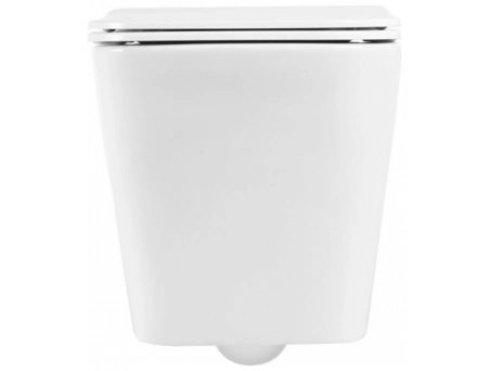 Унитаз подвесной BelBagno Due безободковый BB3103CHR/SC, с сиденьем - фото 6