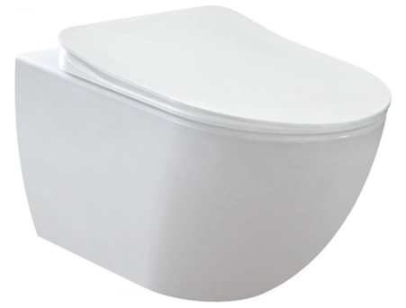 Унитаз подвесной Creavit Free безободковый FE322.00100, с сиденьем