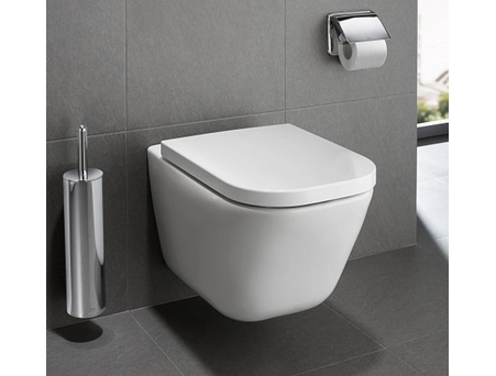 Унитаз подвесной Roca Gap Clean Rim, с тонким сиденьем 34647L000-Set - фото 6