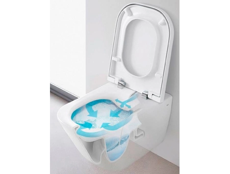 Унитаз подвесной Roca Gap Clean Rim, с тонким сиденьем 34647L000-Set - фото 11