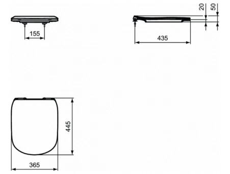 Унитаз подвесной Ideal Standard Tesi Aquablade T007901 безободковый - фото 8