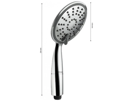 Душевая лейка GFmark 6033 хромированная (3 режима) - фото 5