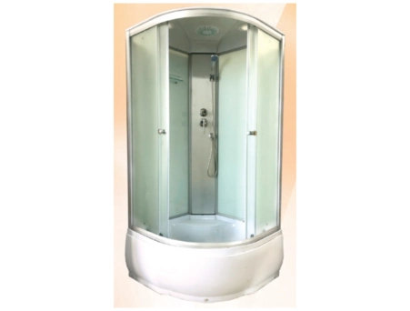 Душевая кабина Дана 280W 90x90 с высоким поддоном, матовым стеклом