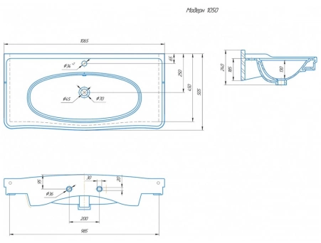 Комплект мебели для ванной ASB-Woodline Модерн 105 белый патина серебро (тумба с раковиной, зеркало) - фото 20