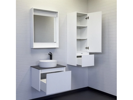 Тумба с раковиной Comforty Марсель 60 подвесная белый матовый - фото 3