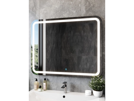 Зеркало Aura Андрея 80x70 овал (LED) с подогревом, сенсорное - фото 2