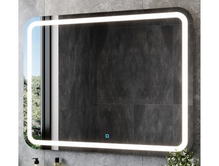 Зеркало Aura Андрея 80x70 овал (LED) с подогревом, сенсорное